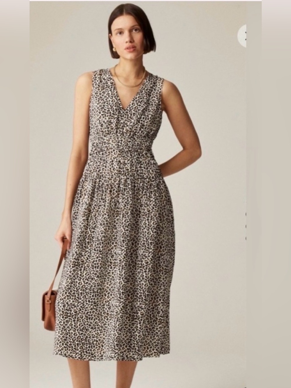 J Crew| size small leopard dress